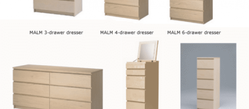 IKEA RECALLED DRESSER